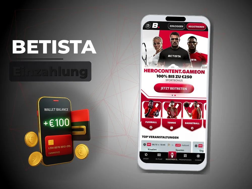 Betista - Einzahlung