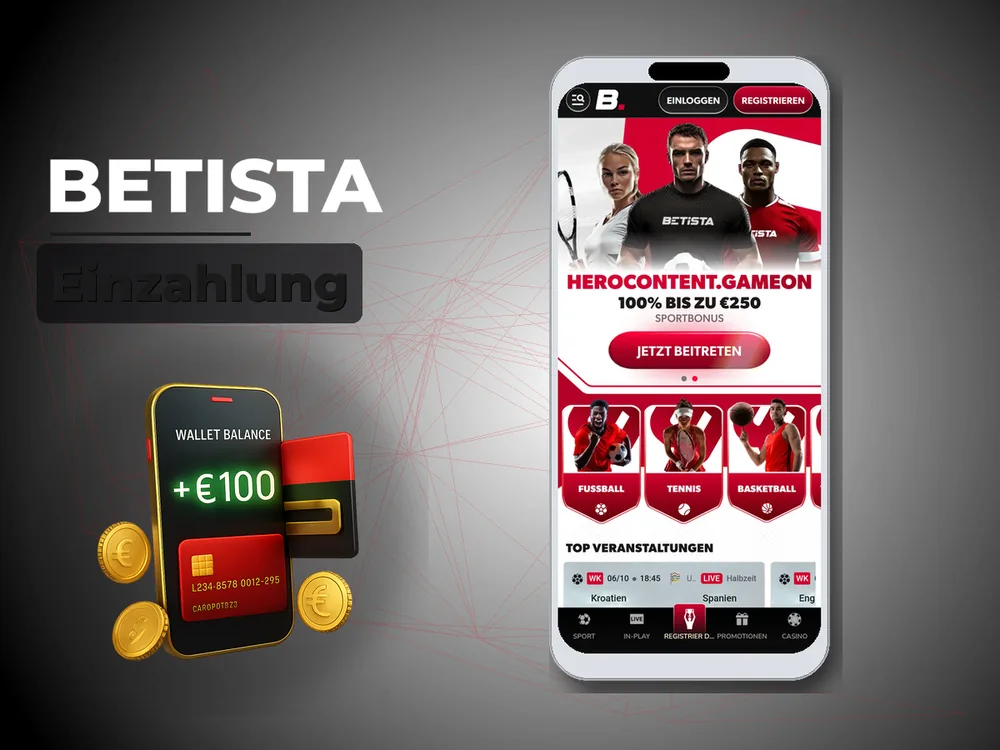 Betista - Einzahlung